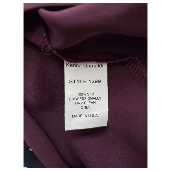 Karina Grimaldi Silk Ombre Handkerchief Fringe Flowy Tunic Top Sz S Boho-Luxe - Picture 11 of 11